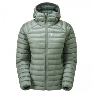 Montane Anti-Freeze Hooded Dunjackor Dam Olivgröna | ISAUEO915