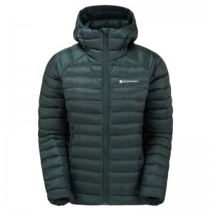 Montane Anti-Freeze Hooded Dunjackor Dam Gröna | UQRHOG386