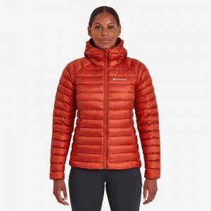 Montane Anti-Freeze Hooded Dunjackor Dam Röda | JIDHGR932