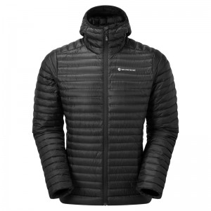 Montane Anti-Freeze Lite Hooded Dunjackor Herr Svarta | UYQVRL385