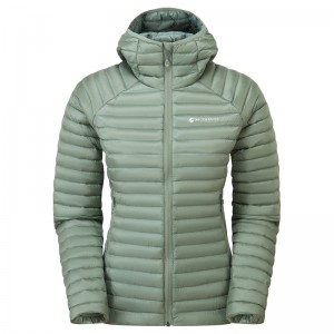 Montane Anti-Freeze Lite Hooded Dunjackor Dam Olivgröna | QJYZLF896