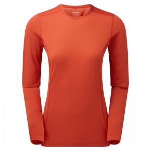 Montane Dart Lite Long Sleeve T-Shirt Dam Orange | PWQOFH915