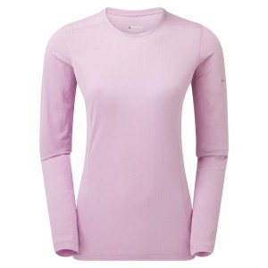 Montane Dart Lite Long Sleeve T-Shirt Dam Rosa | CVTGUJ420