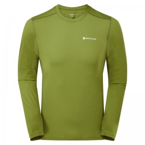 Montane Dart Lite Long Sleeve T-Shirt Herr Gröna | HWMCQT509