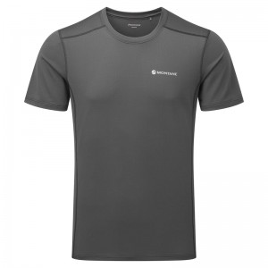 Montane Dart Lite T-Shirt Herr Mörkgrå | NKHQUR034