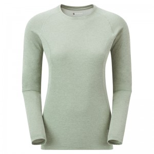 Montane Dart Long Sleeve T-Shirt Dam Gröna | SRHEMI659