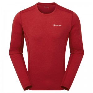 Montane Dart Long Sleeve T-Shirt Herr Röda | JSZROW213