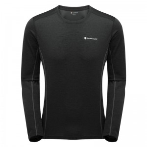 Montane Dart Long Sleeve T-Shirt Herr Svarta | KYMSNL086