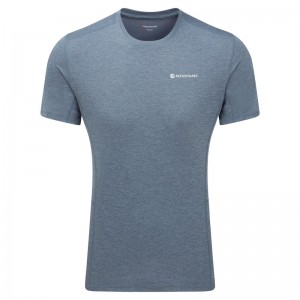 Montane Dart T-Shirt Herr Grå Blå | JDALHZ435