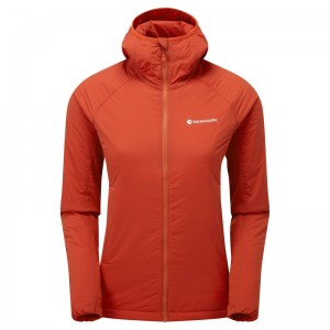 Montane Fireball Lite Hooded Isolerade Jackor Dam Orange | BOWZLR065