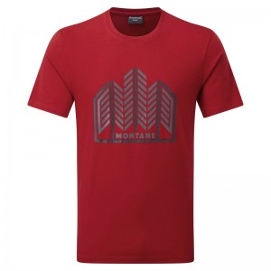 Montane Forest T-Shirt Herr Röda | BQTZLD327