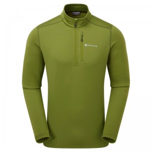 Montane Fury Fleece Zip Pull-On Tröjor Herr Gröna | NDKPTO951