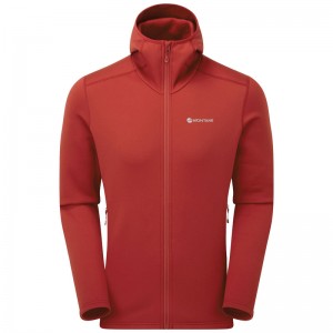 Montane Fury Hooded Fleecejackor Herr Röda | PWSUNI951