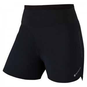 Montane Katla 4" Shorts Dam Svarta | XTIUAD723