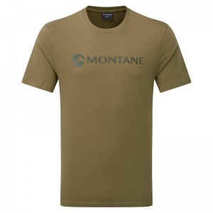 Montane Mono Logo T-Shirt Herr Olivgröna | PAZFTB691