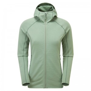 Montane Protium Hooded Fleecejackor Dam Gröna | DQFNSJ691