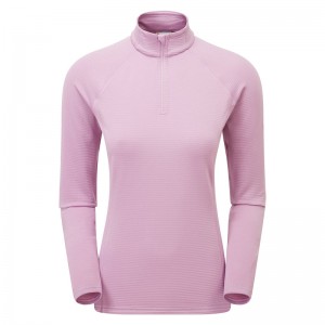 Montane Protium Lite Pull On Fleece Tröjor Dam Rosa | AEZRHY704