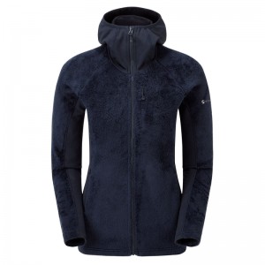 Montane Protium XPD Hooded Fleecejackor Dam Marinblå | JQVCHK751