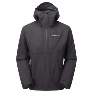 Montane Spirit Lite Regnjacka Herr Svarta | BFGZSY239