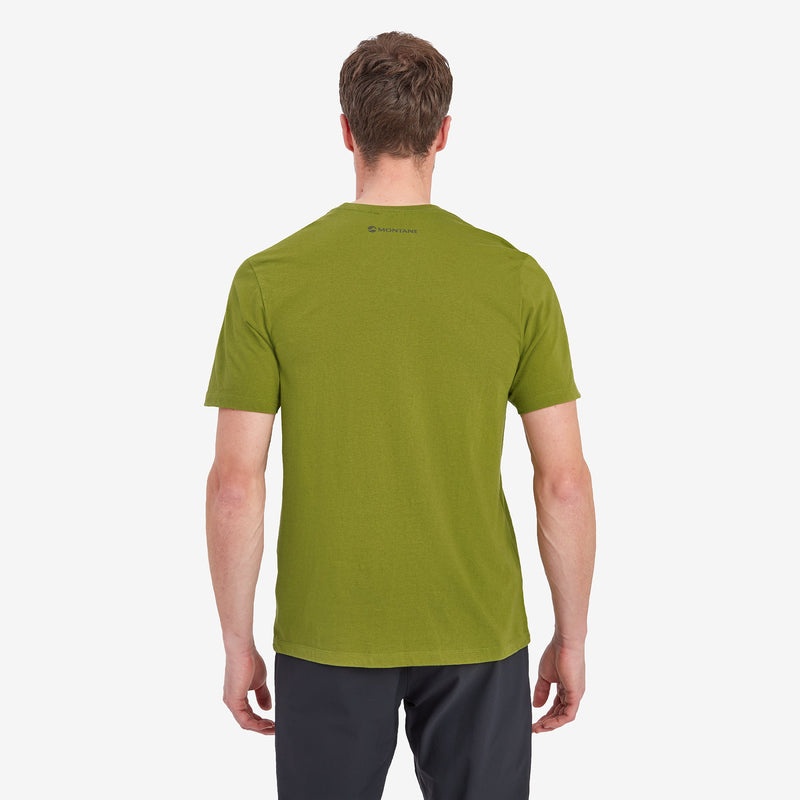 Montane Abstract Mountain T-Shirt Herr Gröna | FOZPKE706