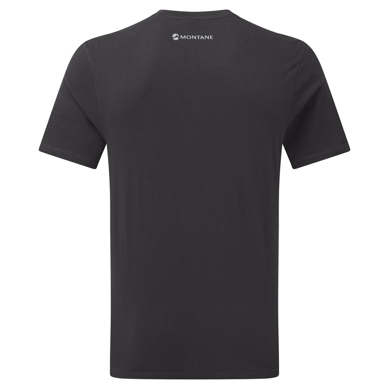 Montane Abstract Mountain T-Shirt Herr Svarta | ZJUQCI143