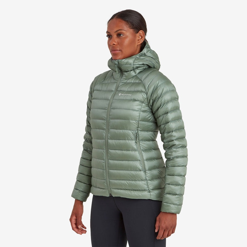 Montane Anti-Freeze Hooded Dunjackor Dam Olivgröna | ISAUEO915