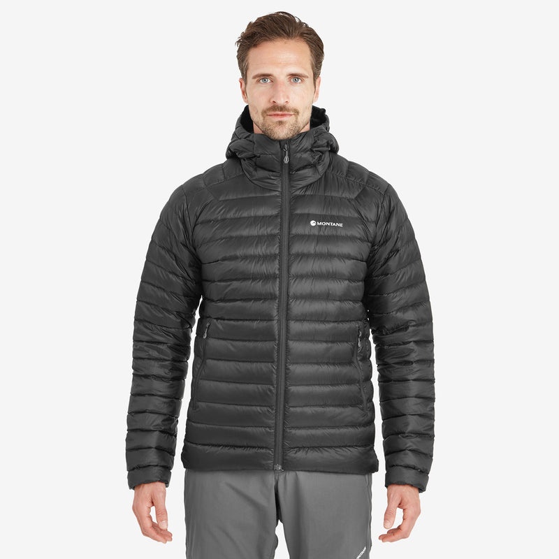 Montane Anti-Freeze Hooded Dunjackor Herr Svarta | TCMFIK564