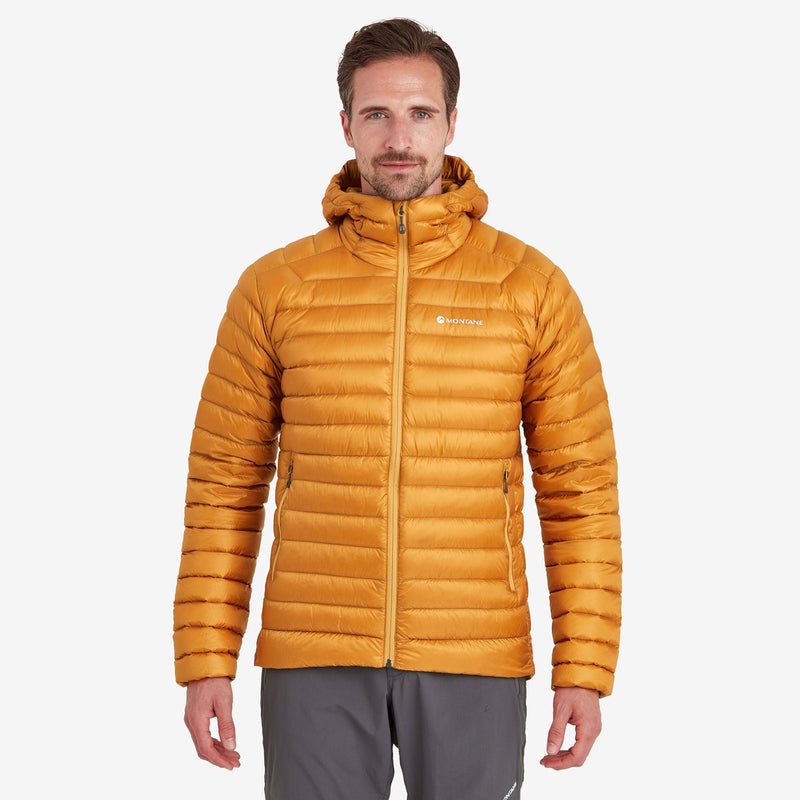 Montane Anti-Freeze Hooded Dunjackor Herr Orange | UPBGMH469