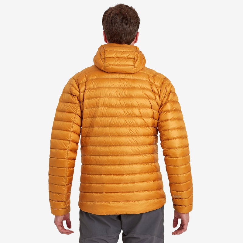 Montane Anti-Freeze Hooded Dunjackor Herr Orange | UPBGMH469