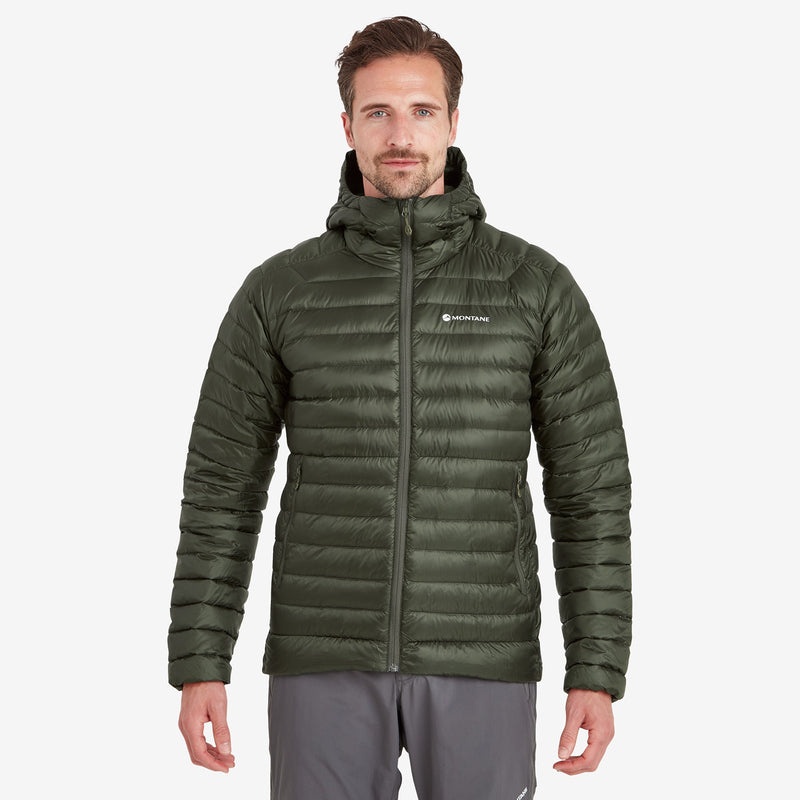 Montane Anti-Freeze Hooded Dunjackor Herr Mörkgröna | ZHCVUR045