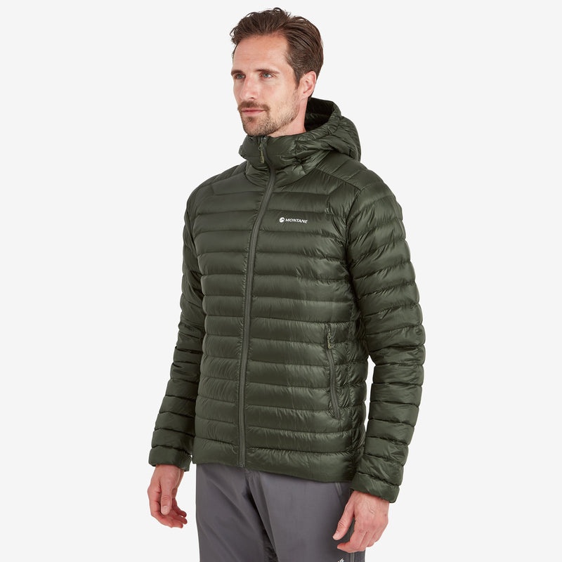 Montane Anti-Freeze Hooded Dunjackor Herr Mörkgröna | ZHCVUR045