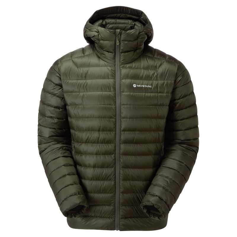 Montane Anti-Freeze Hooded Dunjackor Herr Mörkgröna | ZHCVUR045