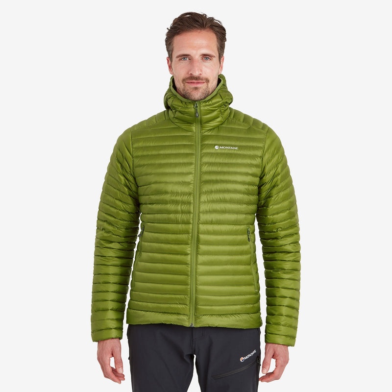 Montane Anti-Freeze Lite Hooded Dunjackor Herr Gröna | MOXEAH846