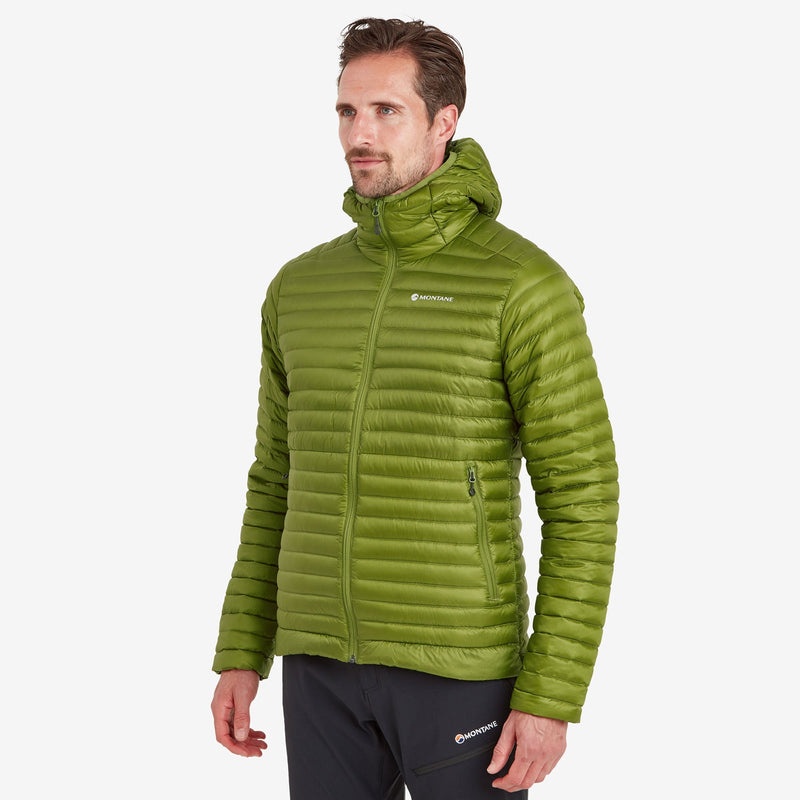 Montane Anti-Freeze Lite Hooded Dunjackor Herr Gröna | MOXEAH846