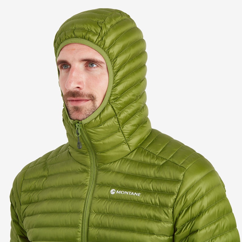 Montane Anti-Freeze Lite Hooded Dunjackor Herr Gröna | MOXEAH846