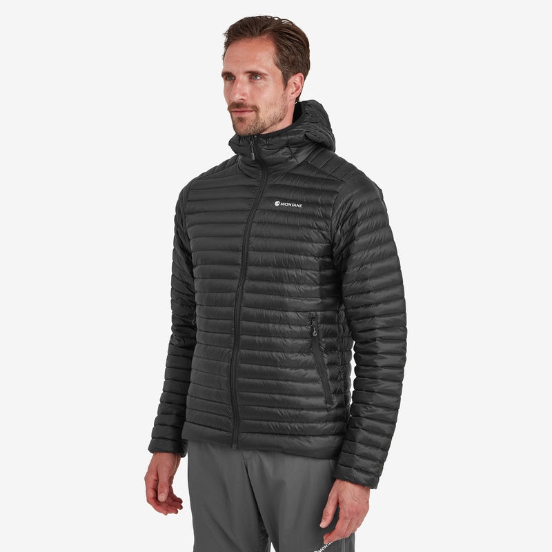 Montane Anti-Freeze Lite Hooded Dunjackor Herr Svarta | UYQVRL385