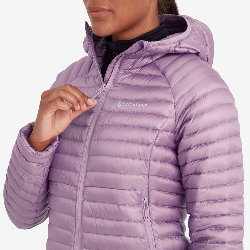 Montane Anti-Freeze Lite Hooded Dunjackor Dam Lila | GJPRUS261