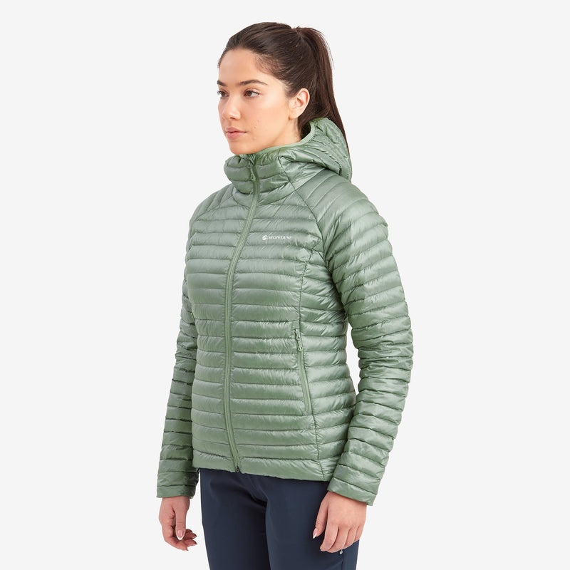 Montane Anti-Freeze Lite Hooded Dunjackor Dam Olivgröna | QJYZLF896