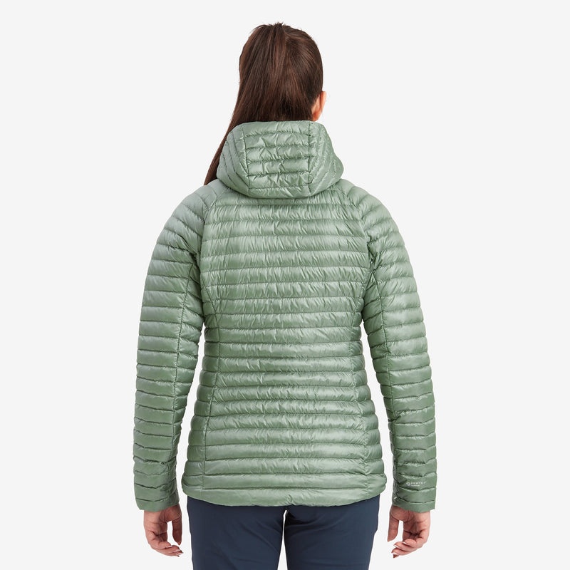 Montane Anti-Freeze Lite Hooded Dunjackor Dam Olivgröna | QJYZLF896