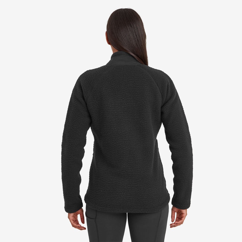 Montane Chonos Fleece Smock Pull On Tröjor Dam Svarta | NXCARZ963