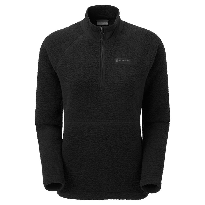 Montane Chonos Fleece Smock Pull On Tröjor Dam Svarta | NXCARZ963