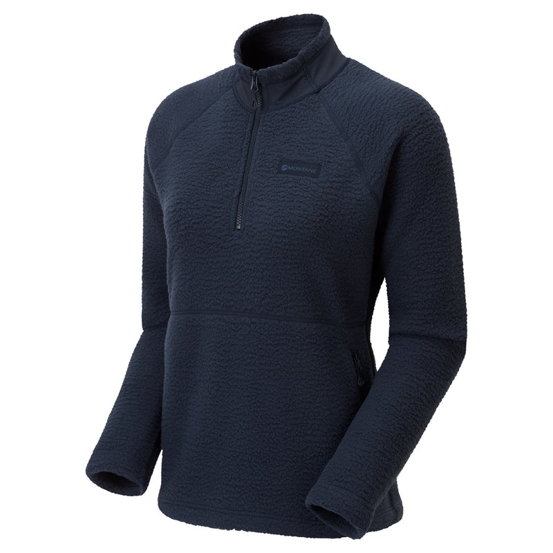 Montane Chonos Fleece Smock Pull On Tröjor Dam Marinblå | OVZPBA457