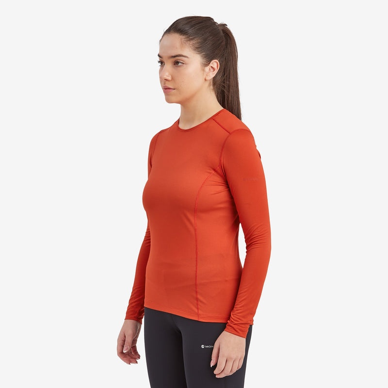 Montane Dart Lite Long Sleeve T-Shirt Dam Orange | PWQOFH915