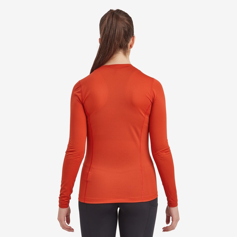 Montane Dart Lite Long Sleeve T-Shirt Dam Orange | PWQOFH915