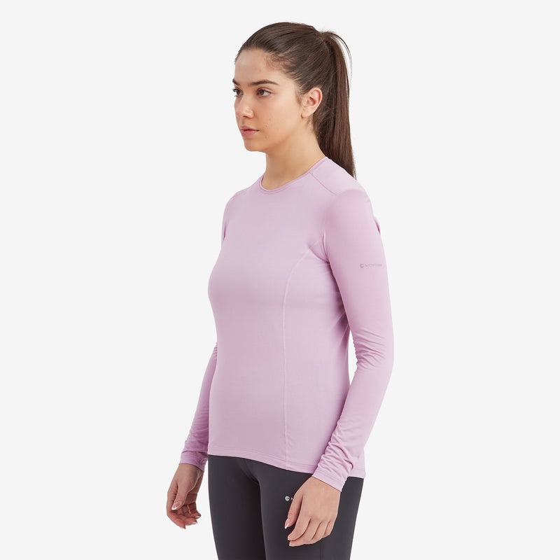 Montane Dart Lite Long Sleeve T-Shirt Dam Rosa | CVTGUJ420