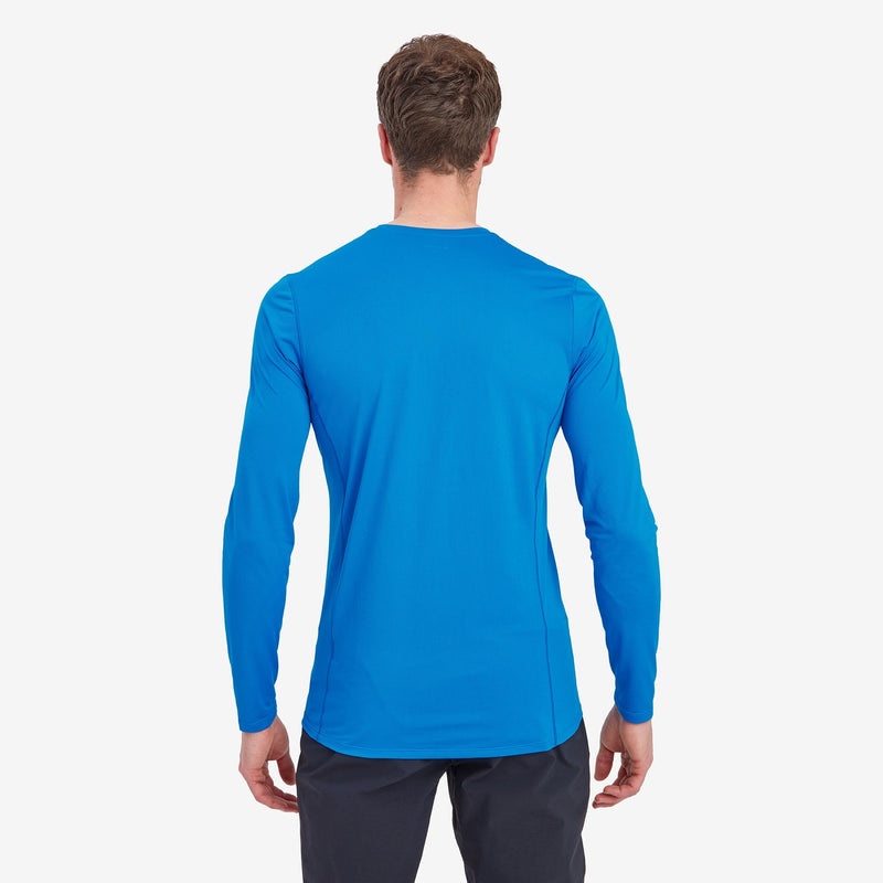 Montane Dart Lite Long Sleeve T-Shirt Herr Blå | SJZNCG941