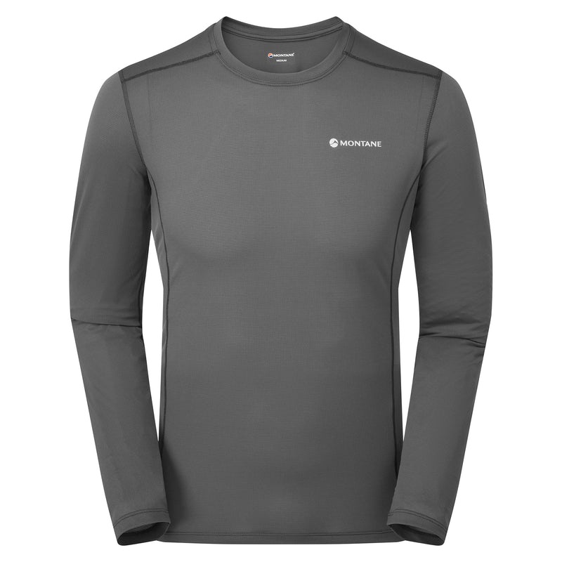 Montane Dart Lite Long Sleeve T-Shirt Herr Mörkgrå | GJNYQO589