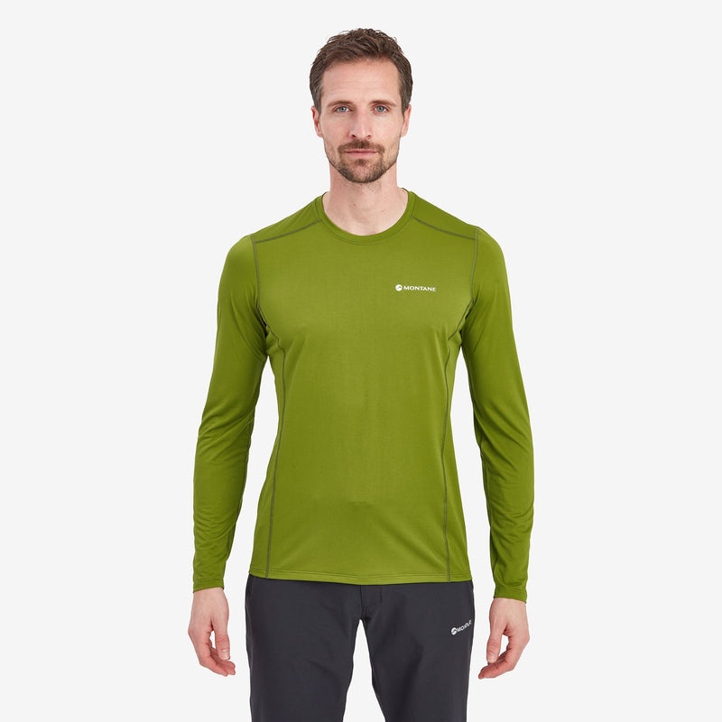 Montane Dart Lite Long Sleeve T-Shirt Herr Gröna | HWMCQT509