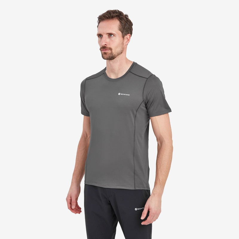 Montane Dart Lite T-Shirt Herr Mörkgrå | NKHQUR034