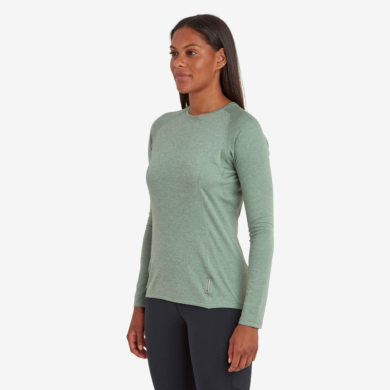 Montane Dart Long Sleeve T-Shirt Dam Gröna | SRHEMI659